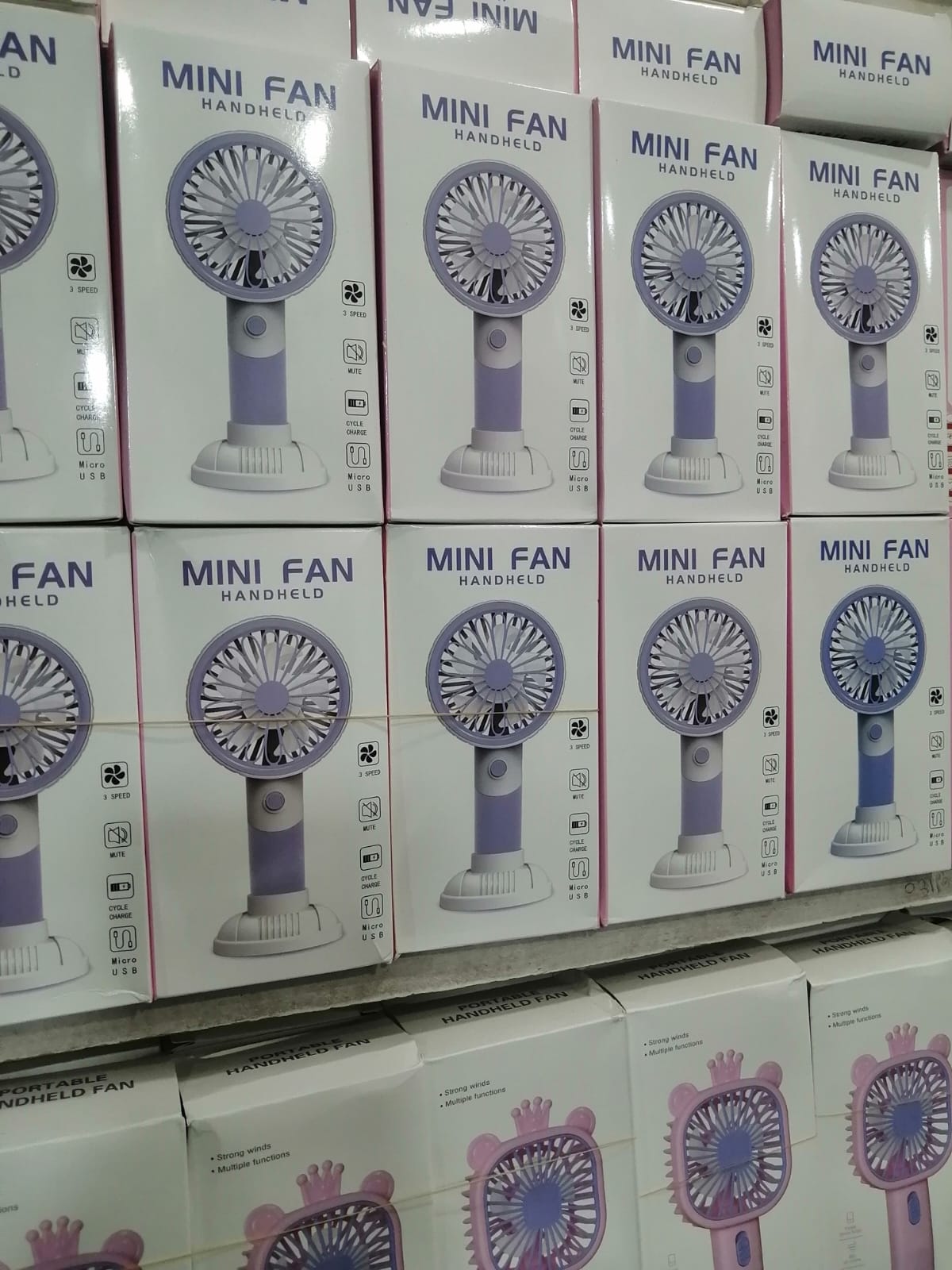Rechargeable Mini Multifunctional Cooling Fan | Portable Desk & Handheld Fan
