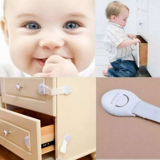 New 1pc Cabinet Door Drawers Refrigerator Locks Protection from Children Baby Safety Plastic Security Lock(random color)