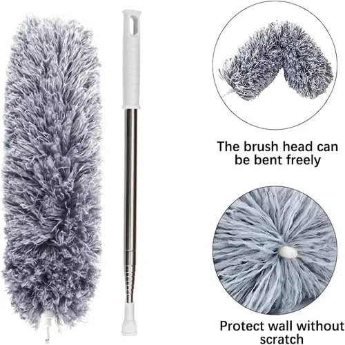 Extendable Telescope Microfiber Duster Long Handle For Cleaning Dust, Dirt And Stains Fan duster high quality