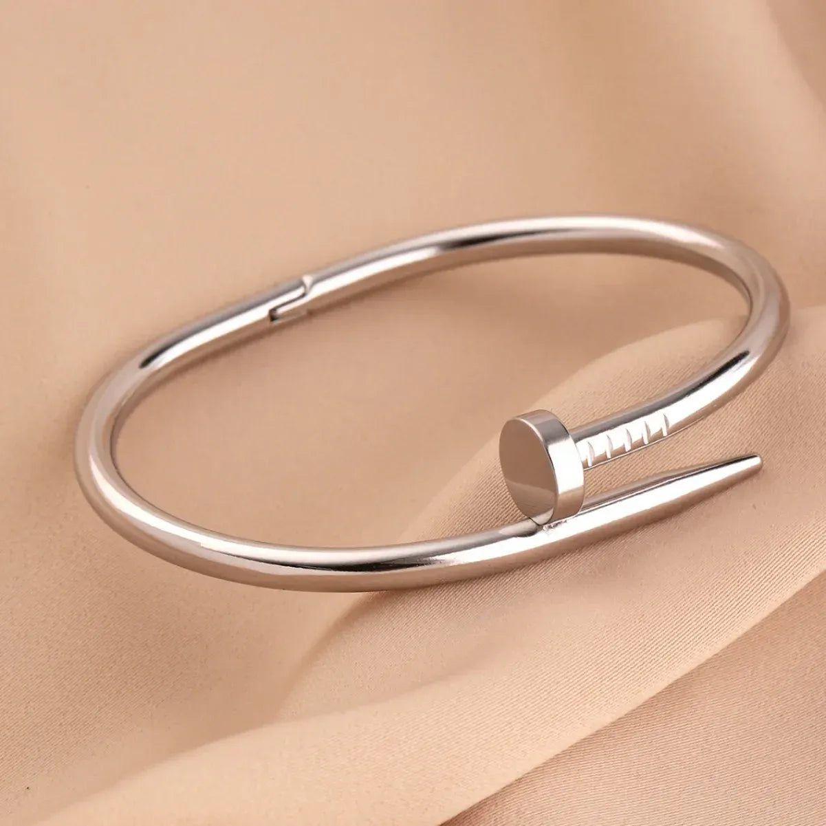 Nail Bracelet keel Kara Bracelet for Girls and Women For Women Daily Wear - golden
