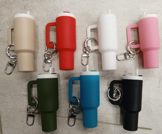 Colorful Mini Stanley Tumbler Key chain – Cute Miniature Tumbler Charm for Handbags, Backpacks & Car Keys – Portable Stanley Cup Key chain Accessory -Random color | Key Chain | Stanley Key chain