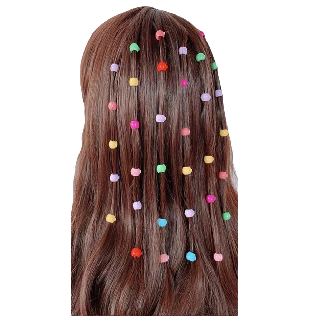 30 PCS Baby Girls Hairpins – Cute Candy Color Mini Hair Clips & Hair Braids Beads Set (Random Color)