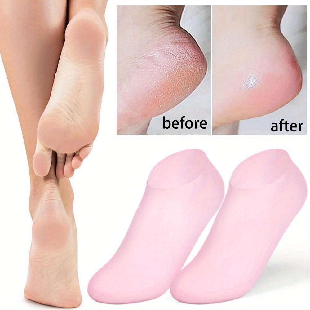 High Quality Silicone Foot Care Socks – Anti-Cracking Moisturizing Gel Socks 62gram (1 Pair)