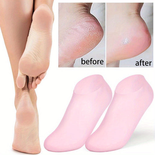 High Quality Silicone Foot Care Socks – Anti-Cracking Moisturizing Gel Socks 62gram (1 Pair)