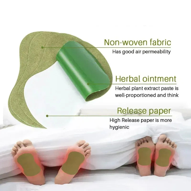 Wormwood Foot Detox Patches – Natural Body Cleansing Pads for Stress Relief, Fatigue Recovery & Better Sleep