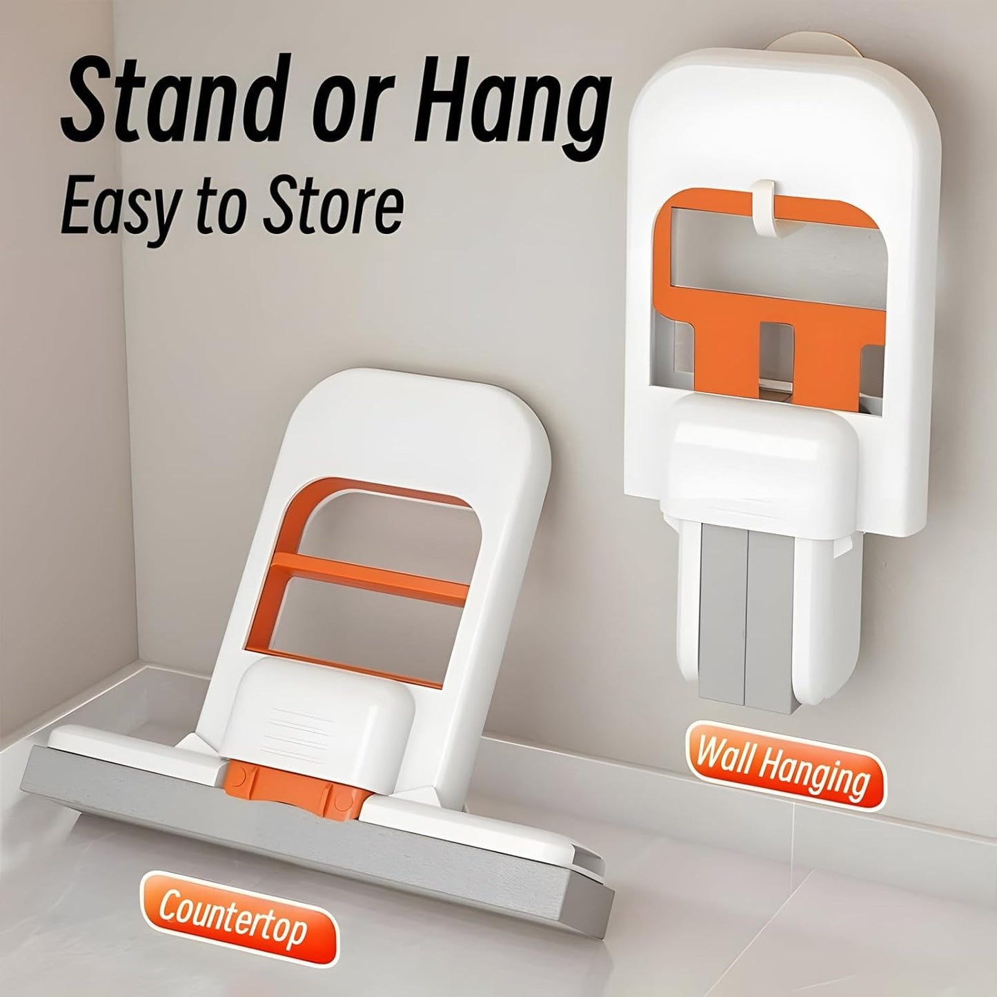 Mini Foldable Desktop Mop – Portable Mini Cleaning Sponge Mop bathroom tiles, and small