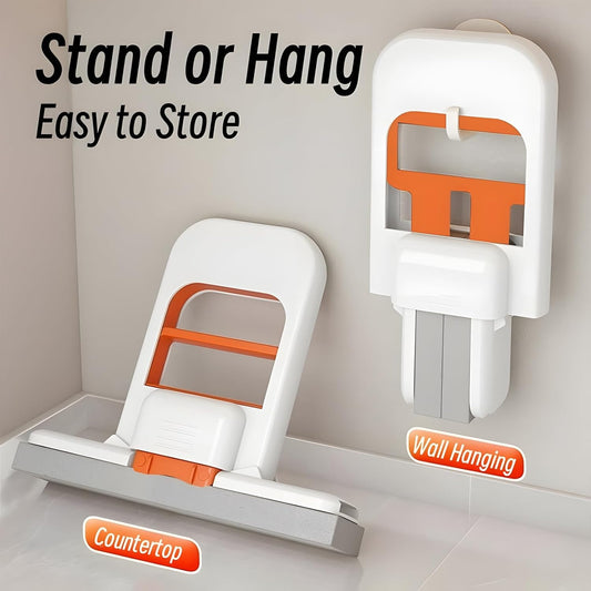 Mini Foldable Desktop Mop – Portable Mini Cleaning Sponge Mop bathroom tiles, and small