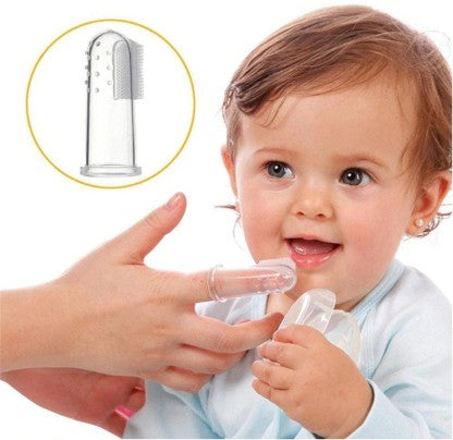 Baby Finger Toothbrush Silicon Toothbrush+Box Children Teeth Clear Soft Silicone Infant Tooth Brush Rubber Cleaning Baby Brush