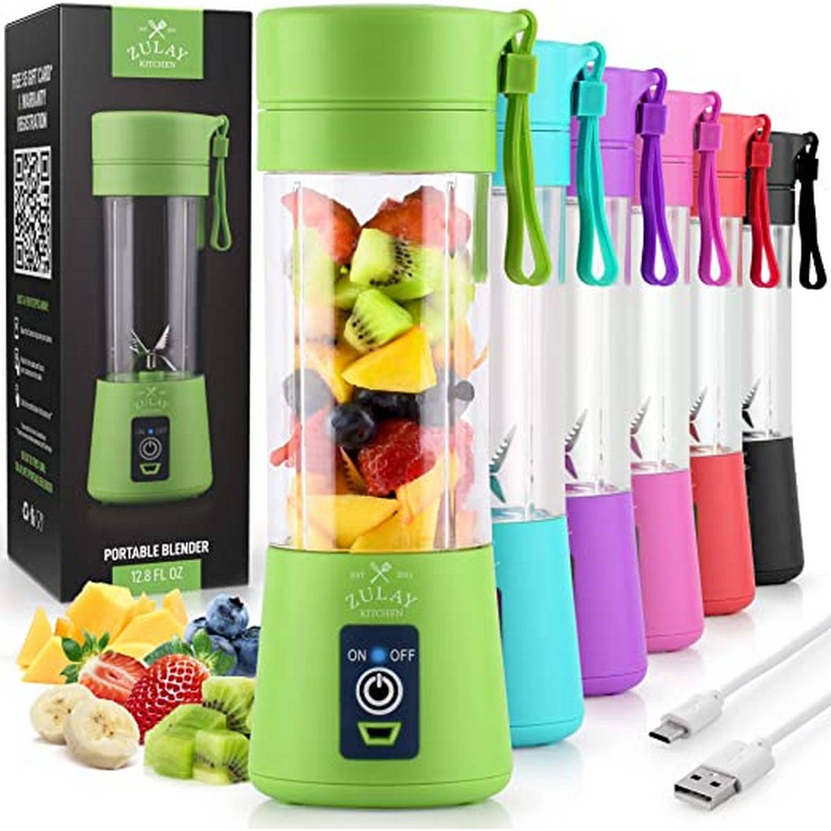Portable Mini 6 blade Juicer blender | Outdoor Juicing Cup (380ml) - Rechargeable [random]