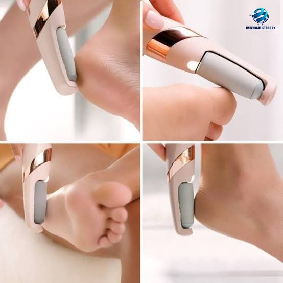WEIMEI Electronic Pedicure Tool – Rechargeable Electric Foot File Callus Remover with Dual Speed & 2 Replacement Roller Heads