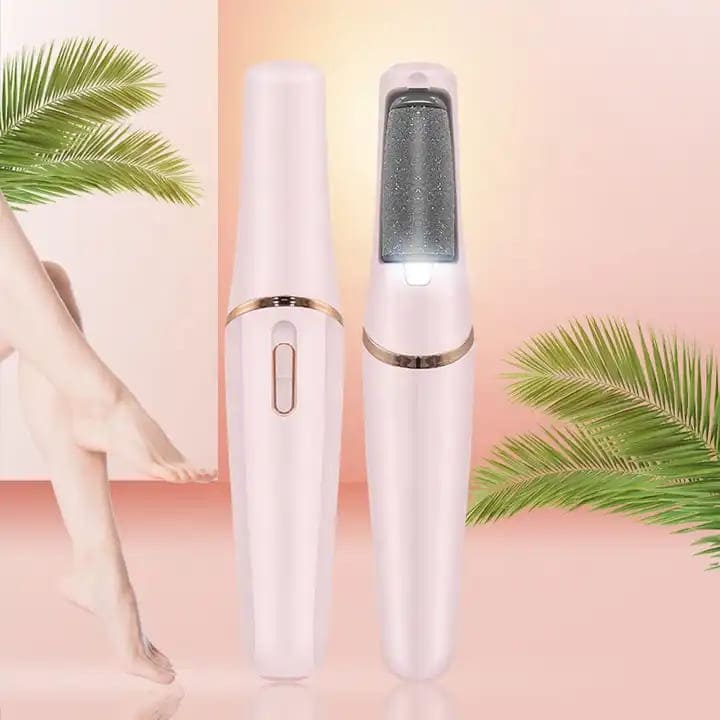 WEIMEI Electronic Pedicure Tool – Rechargeable Electric Foot File Callus Remover with Dual Speed & 2 Replacement Roller Heads